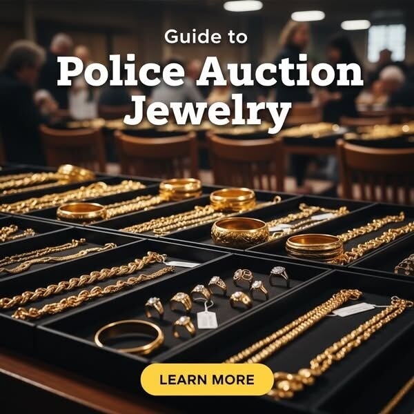 Smart Answers Facebook ad: Guide to Police Auction Jewelry - Learn More