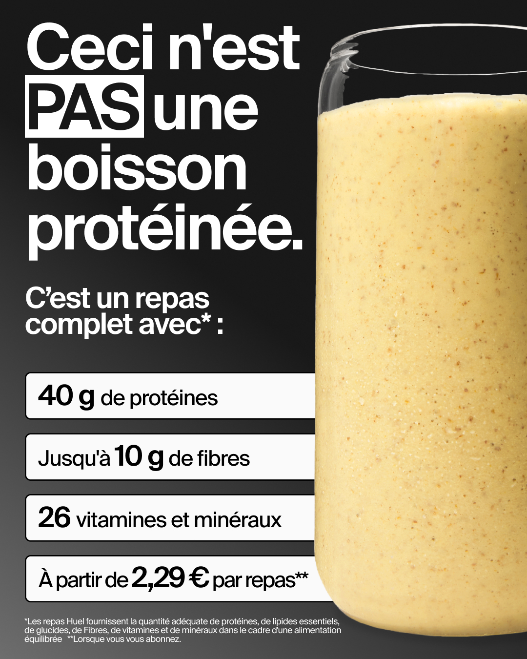Huel Facebook ad