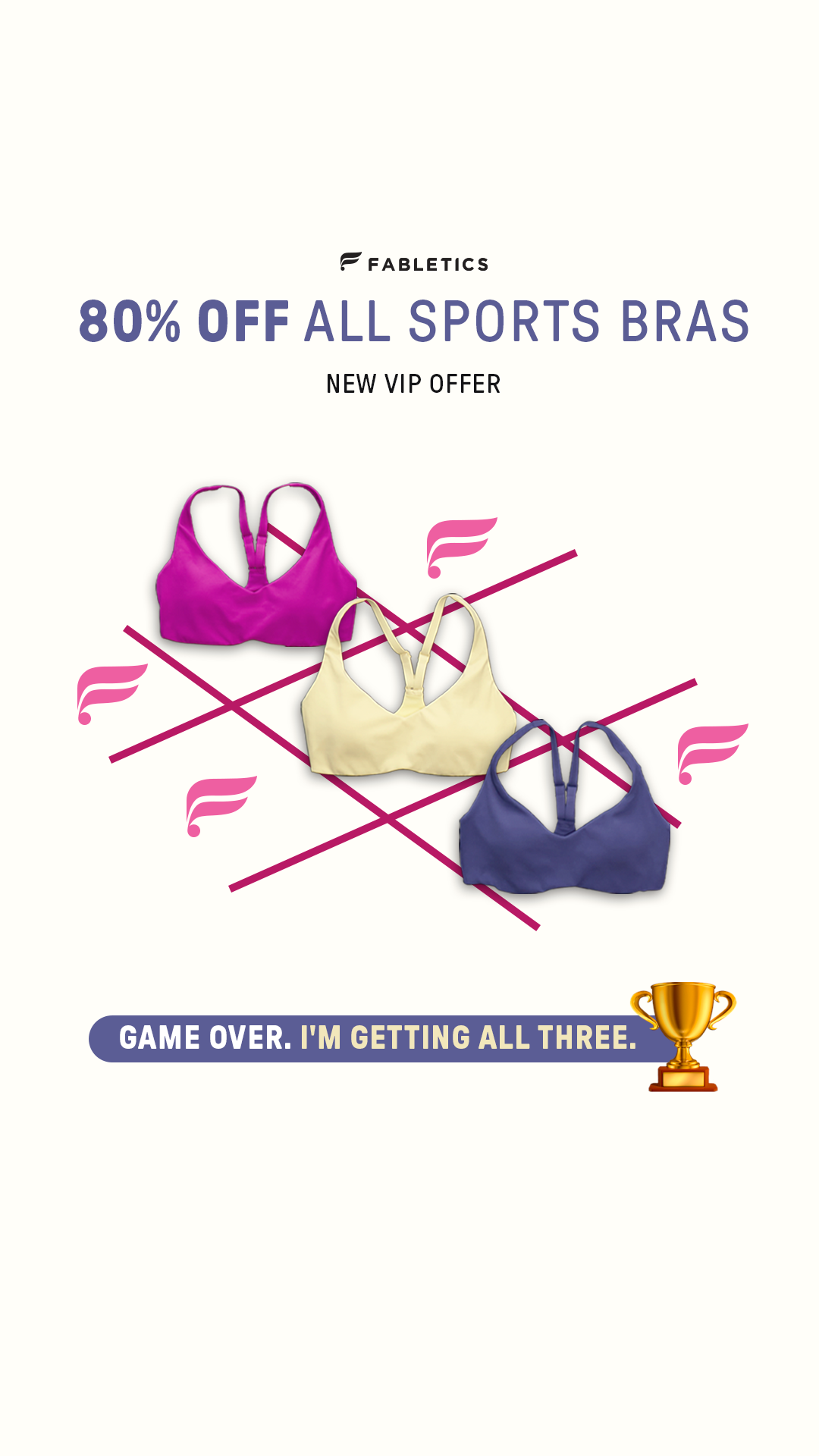 Fabletics Facebook ad