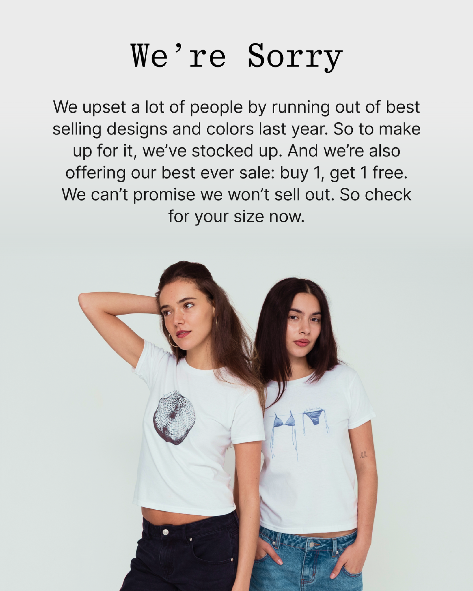 In Print We Trust Facebook ad: TikTok's Most Viral Tee Is Back!