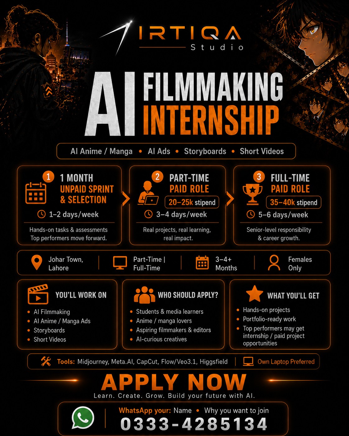 Irtiqa Fitness Club Facebook ad: Irtiqa Studio is now opening applications for AI…