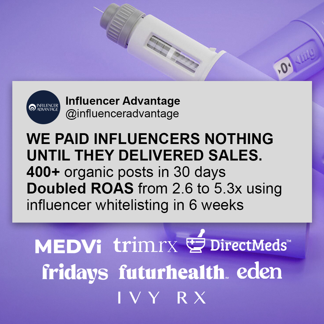 Influencer Advantage Facebook ad