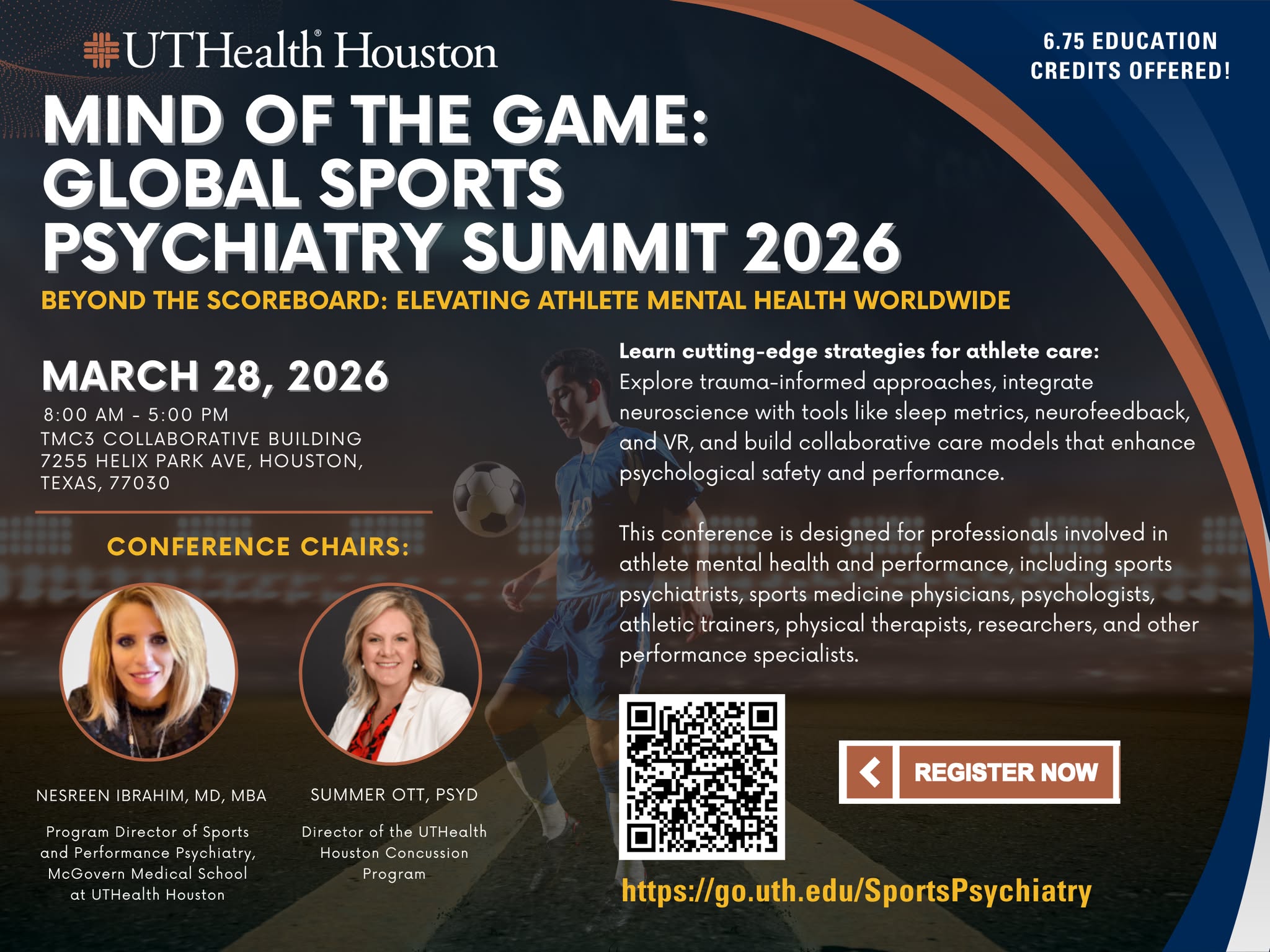 UTHealth Houston Psychiatry Facebook ad: Save Your Seat Today!