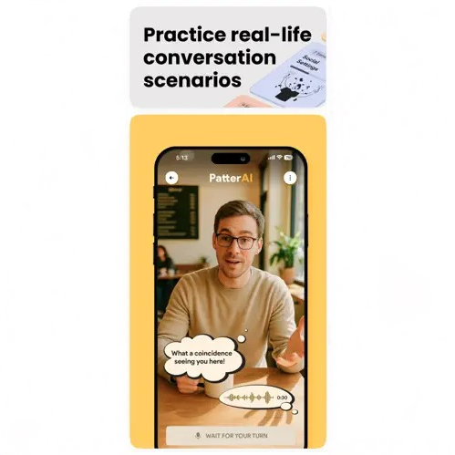 patterai.app Facebook ad: 91% of PatterAI users sound noticeably sharper just…