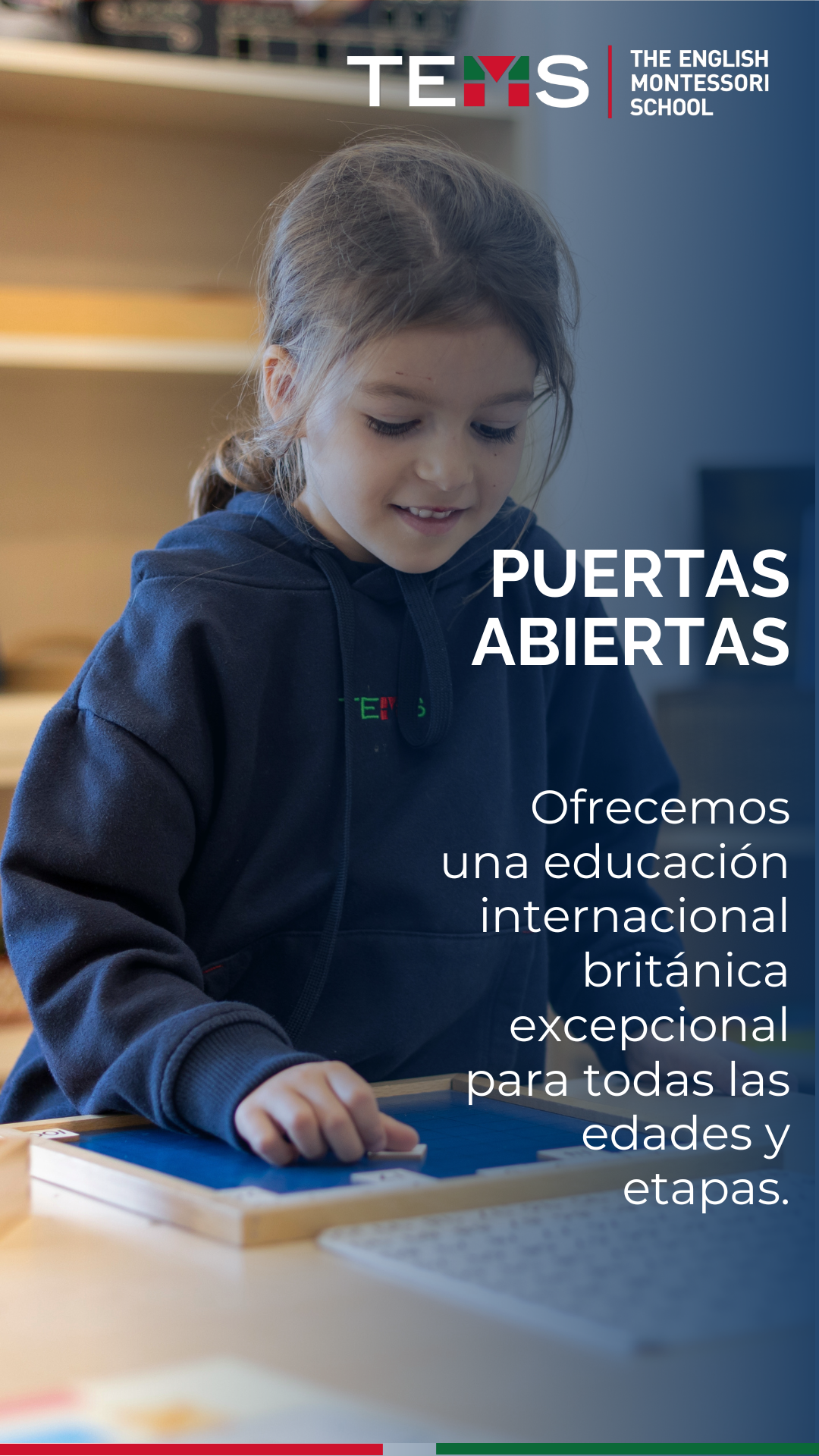 The English Montessori School Facebook ad