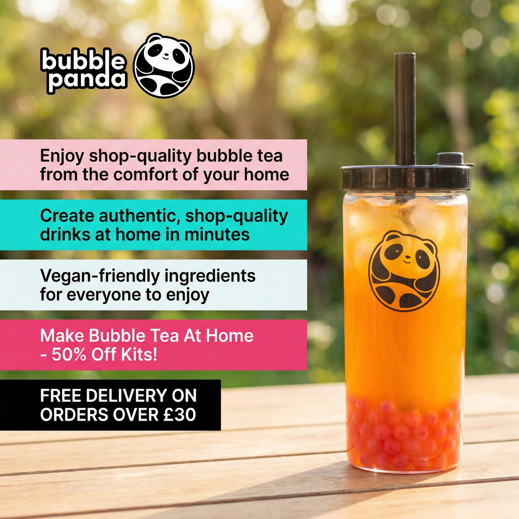 Bubble Panda Facebook ad