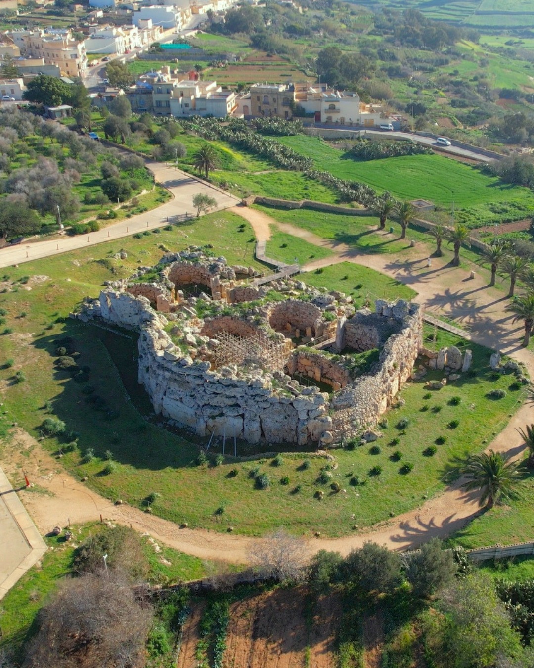 VisitGozo.com Facebook ad: The Ġgantija Temples date back to around 3600BC…