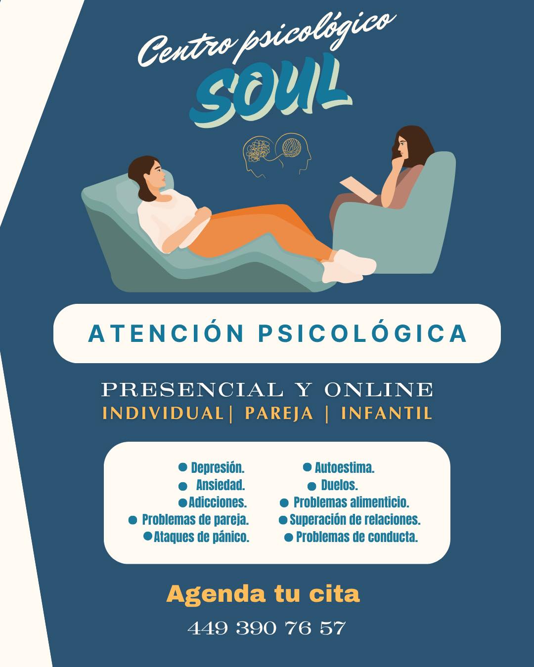 Soul Psicología-psicólogos en Aguascalientes Facebook ad