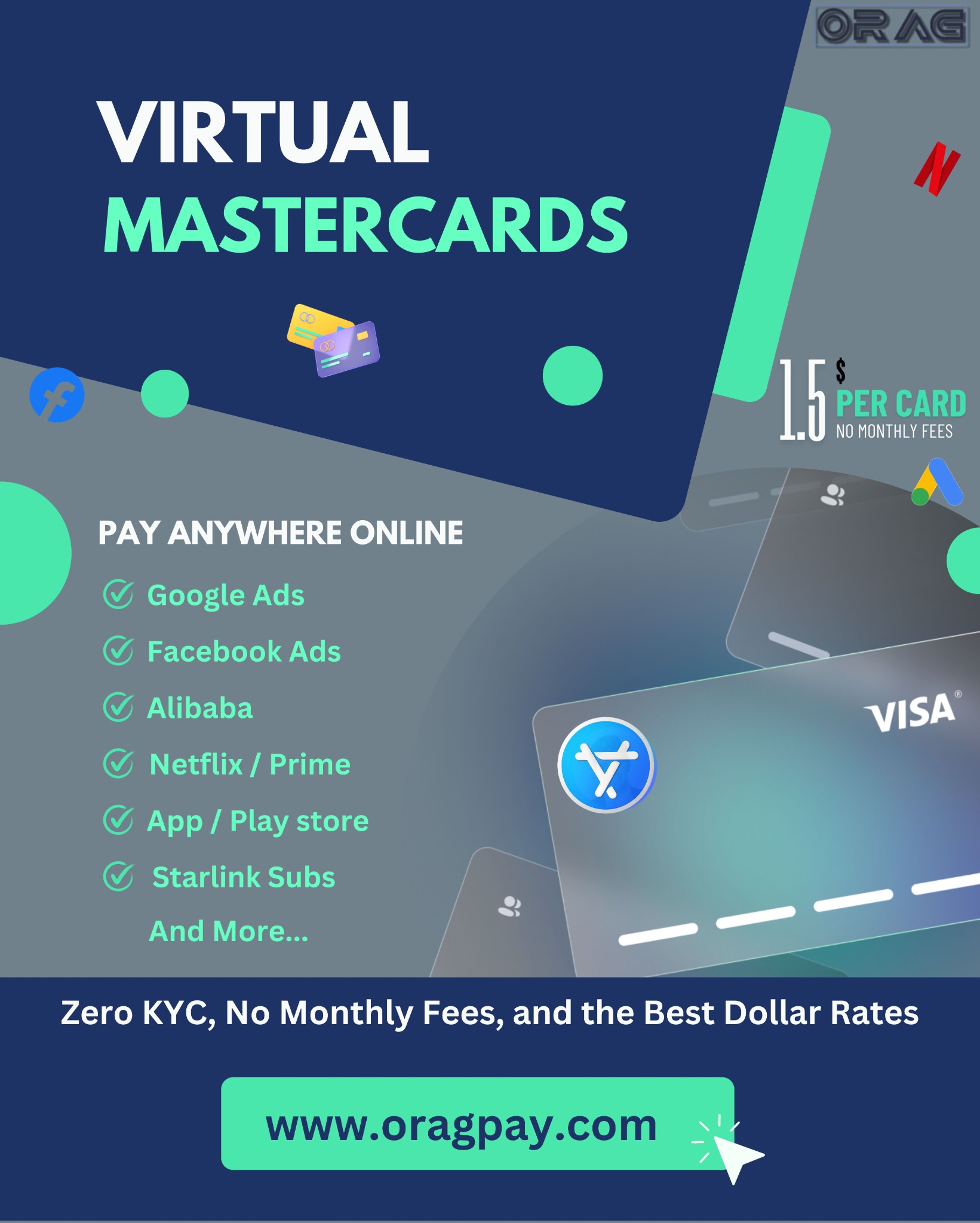 ORAG Pay Facebook ad