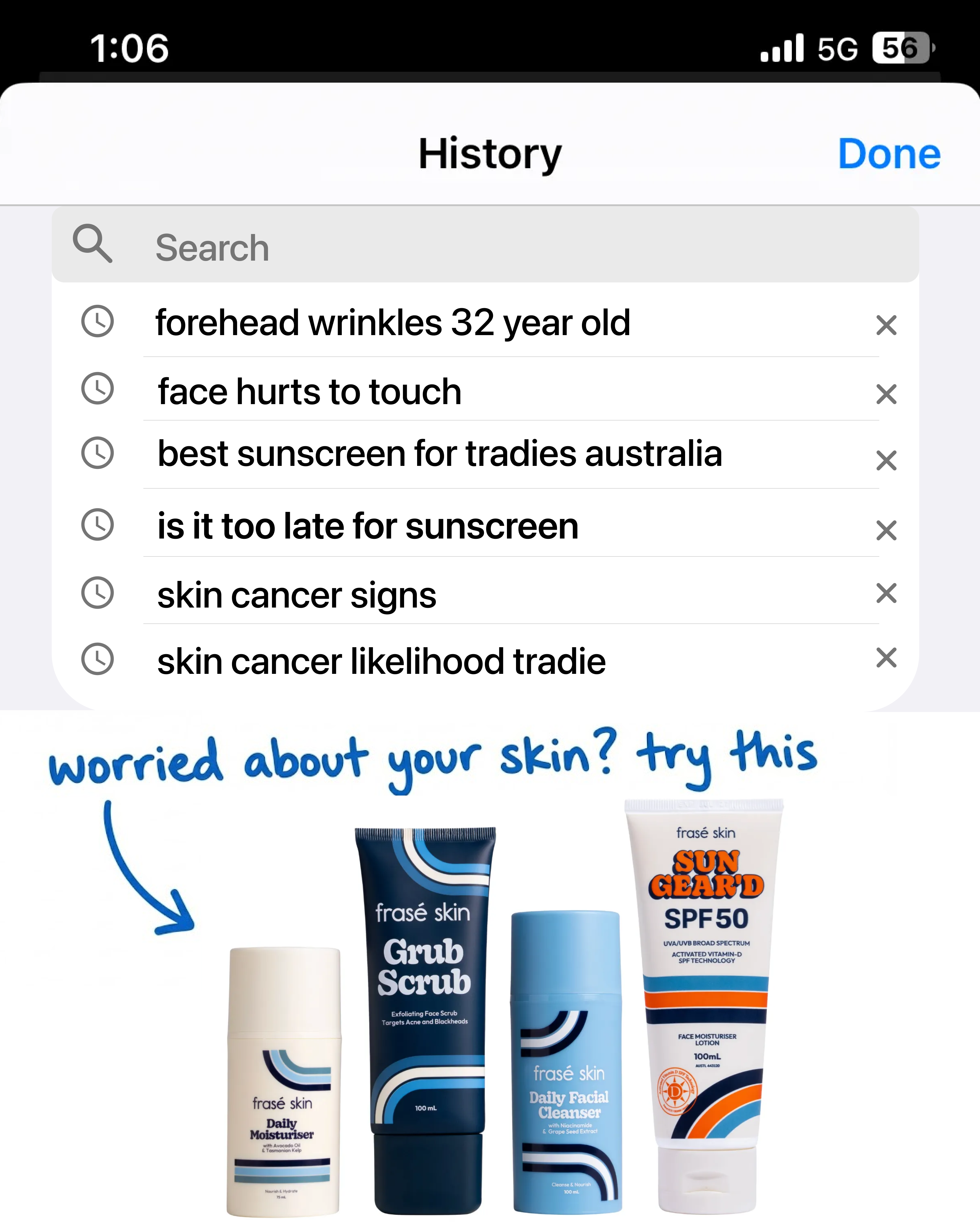 Frasé Skin Facebook ad