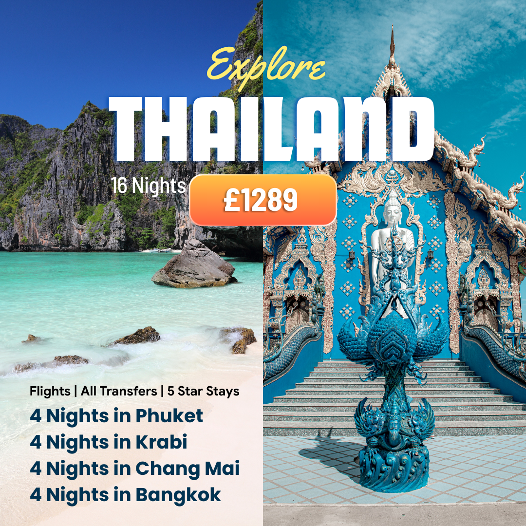Phuket Holidays Facebook ad: 4 Destinations in Thailand. One Epic Trip.