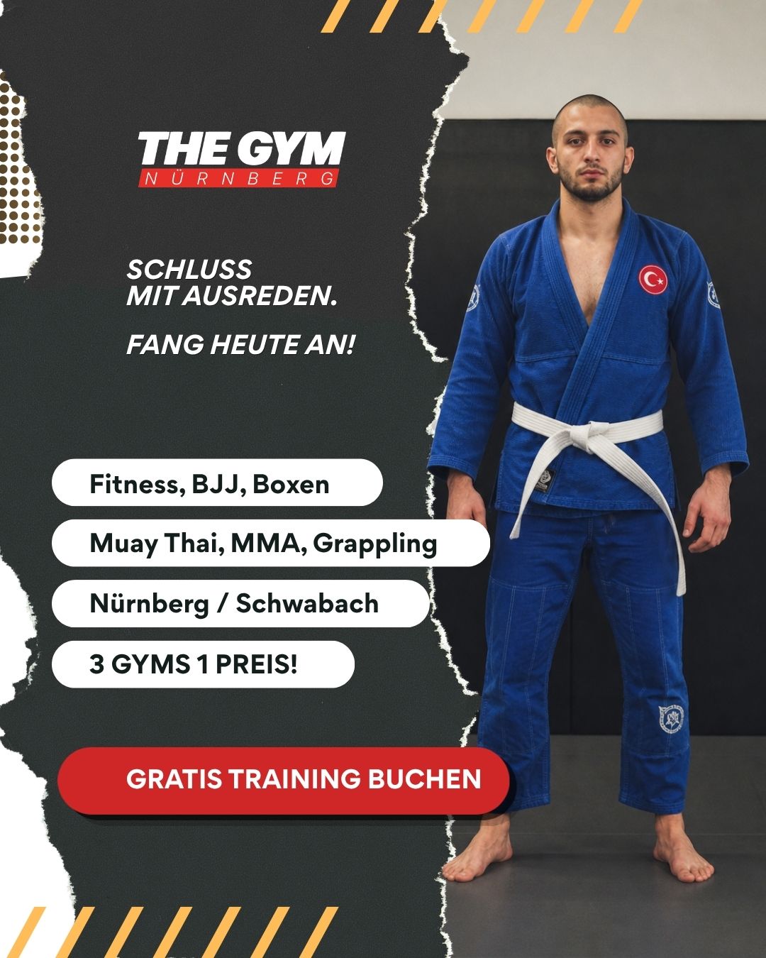 THE GYM Nürnberg Facebook ad: Jetzt Probetraining sichern!