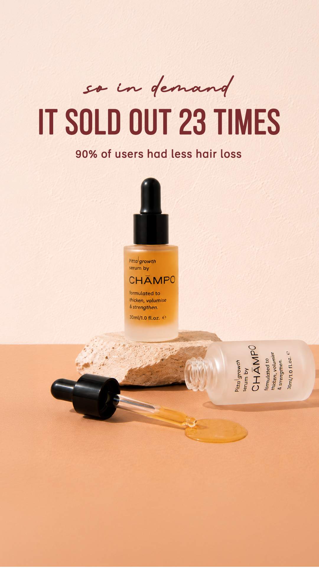 Chāmpo Haircare Facebook ad