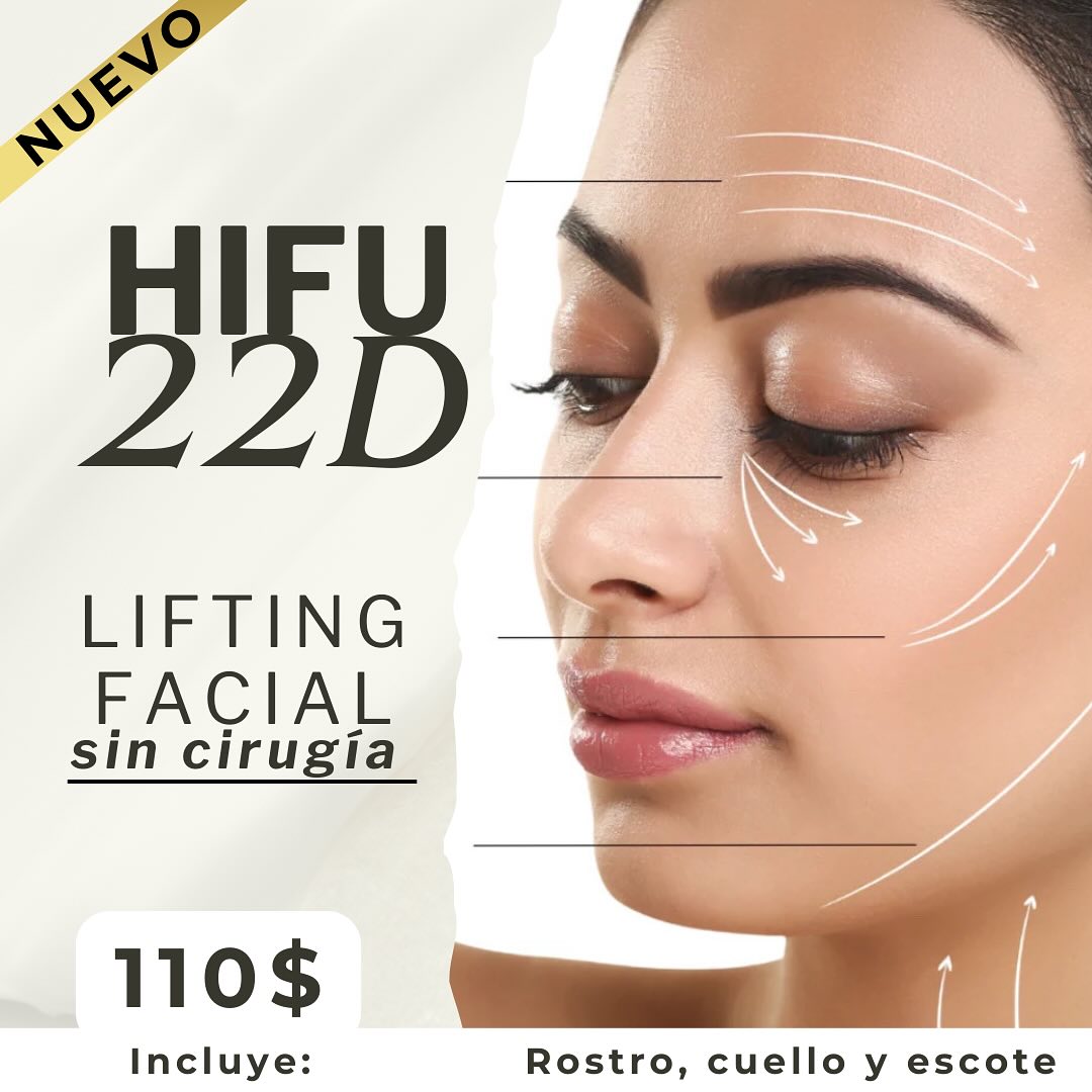 Ritual Clinic Facebook ad: Llegó el innovador Hifu22D a Ritual Clinic Spa…