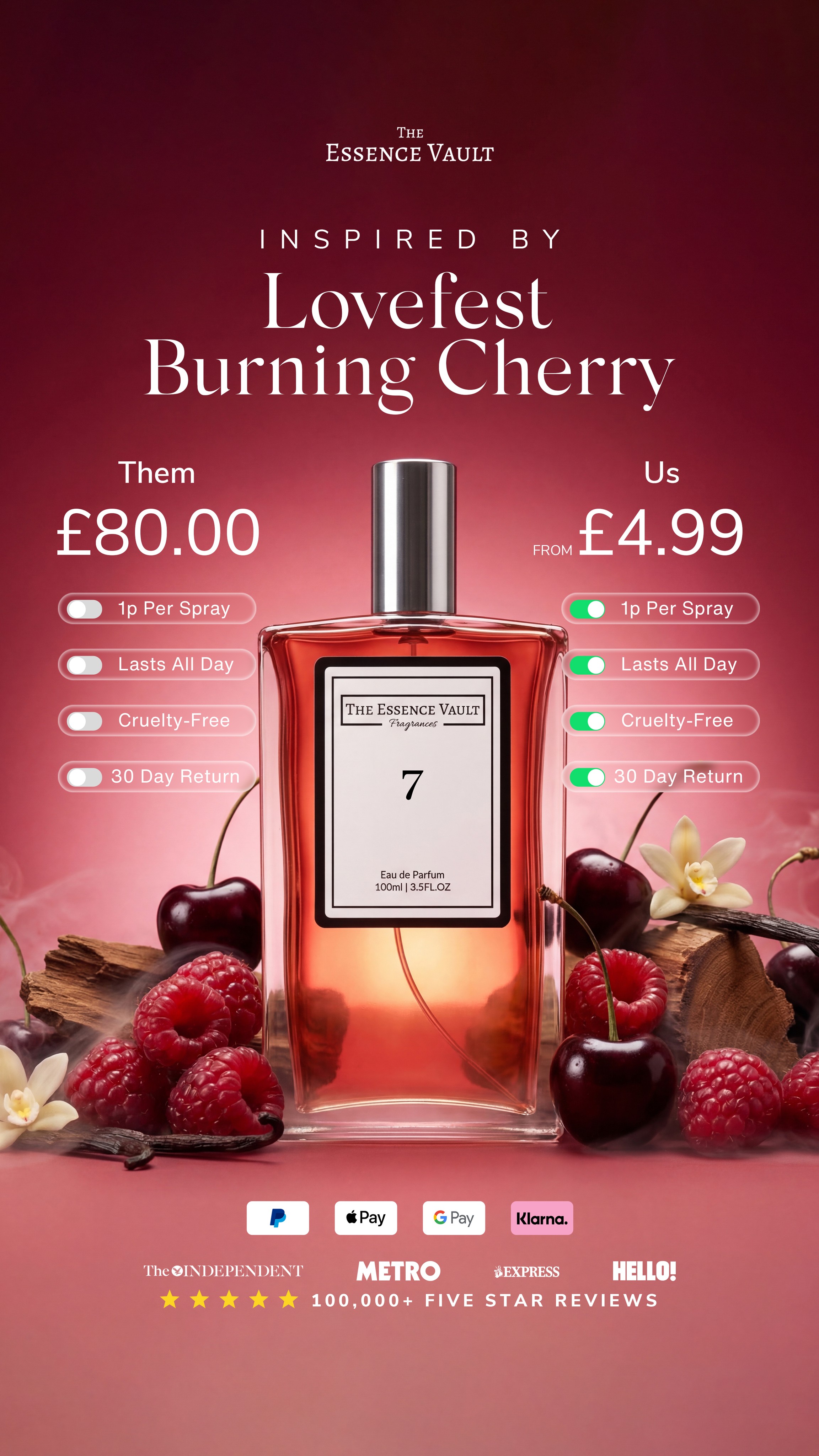 The Essence Vault Facebook ad