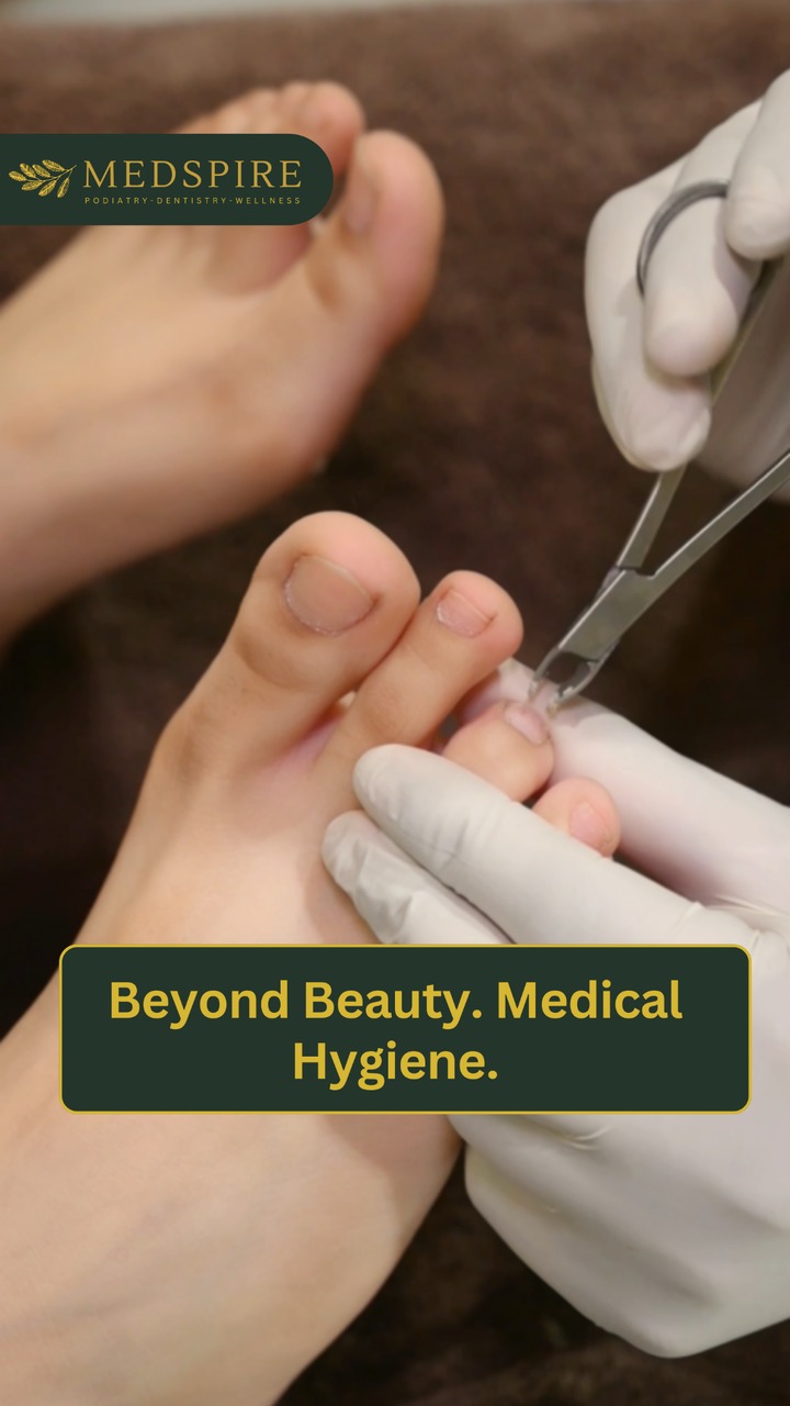 MedSpire Facebook ad: Medical Pedicure ASMR Experience