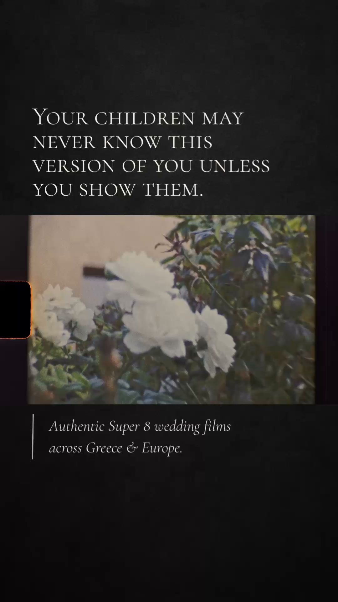 Wedding videographer Greece Facebook ad: Visit profile & DM to check availability for…