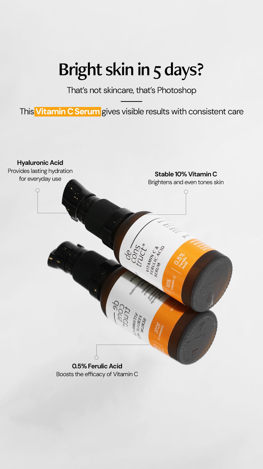 Deconstruct Skincare Facebook ad
