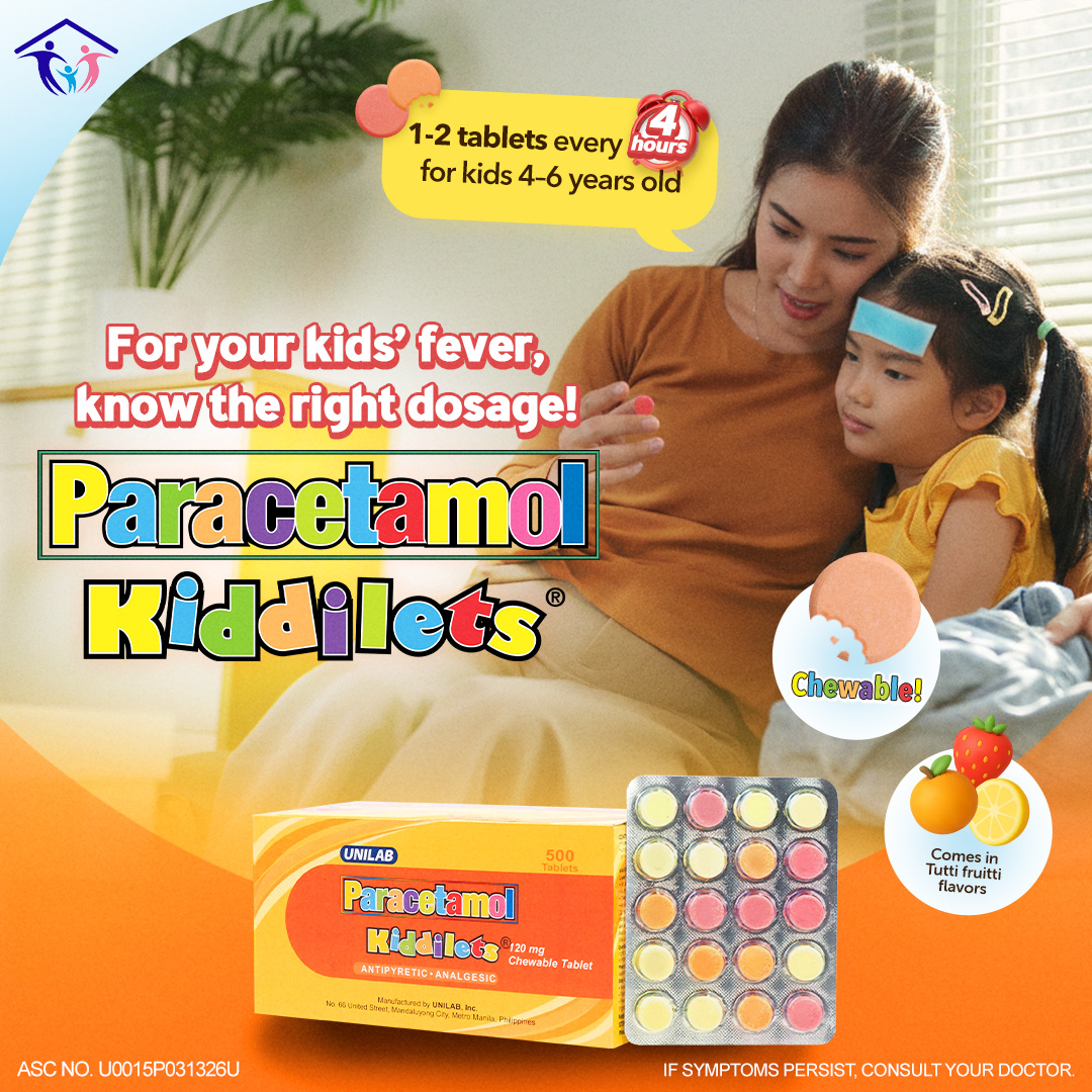United Home Products Facebook ad: For fever and pain relief, bigyan ang anak…