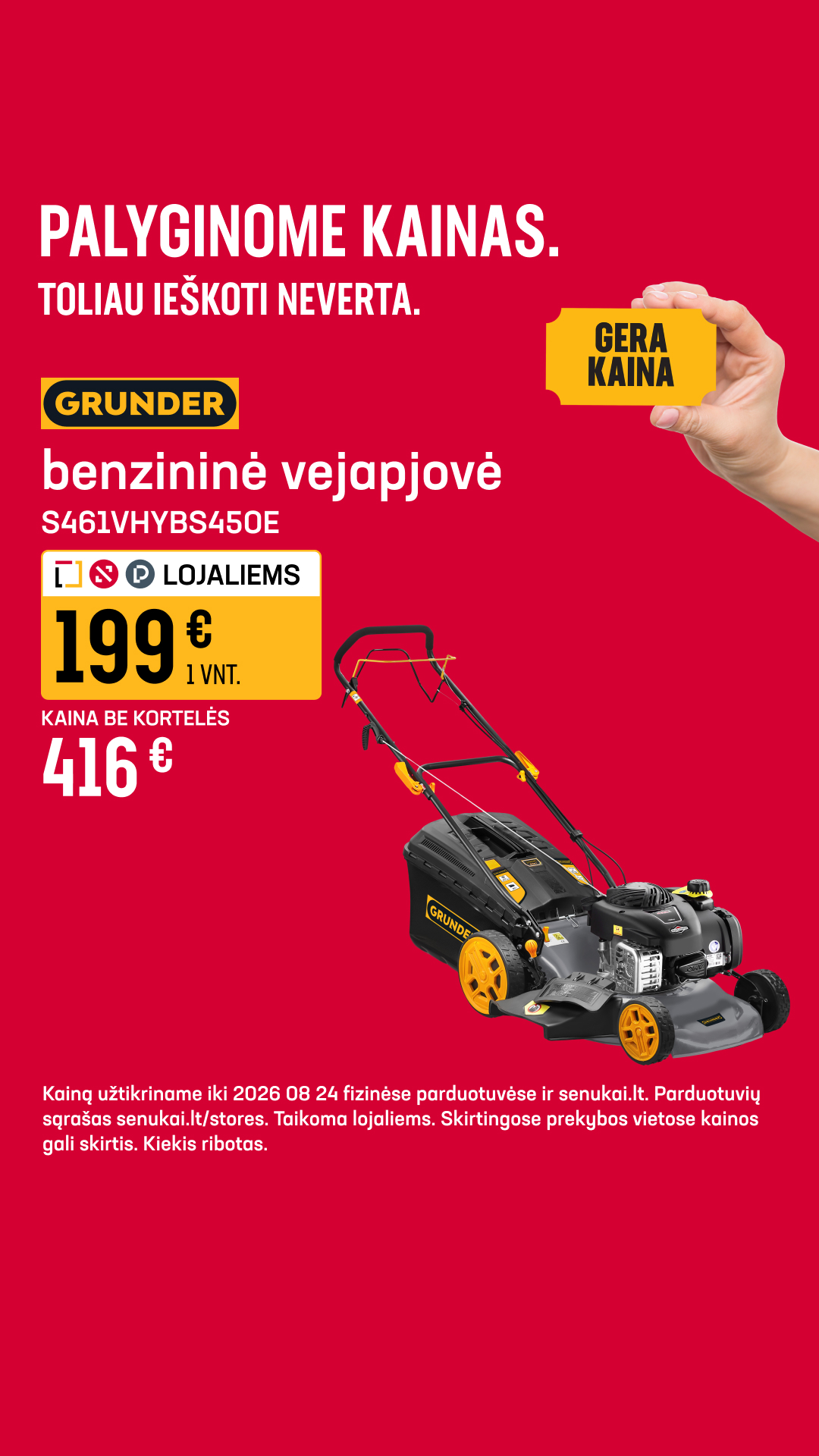 Senukai Facebook ad