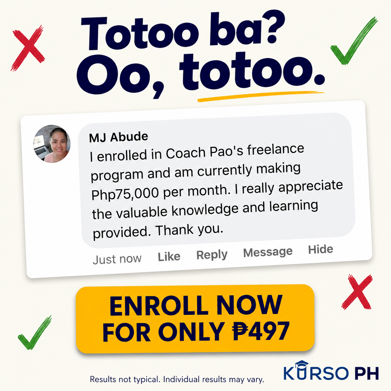 Kurso.ph Facebook ad