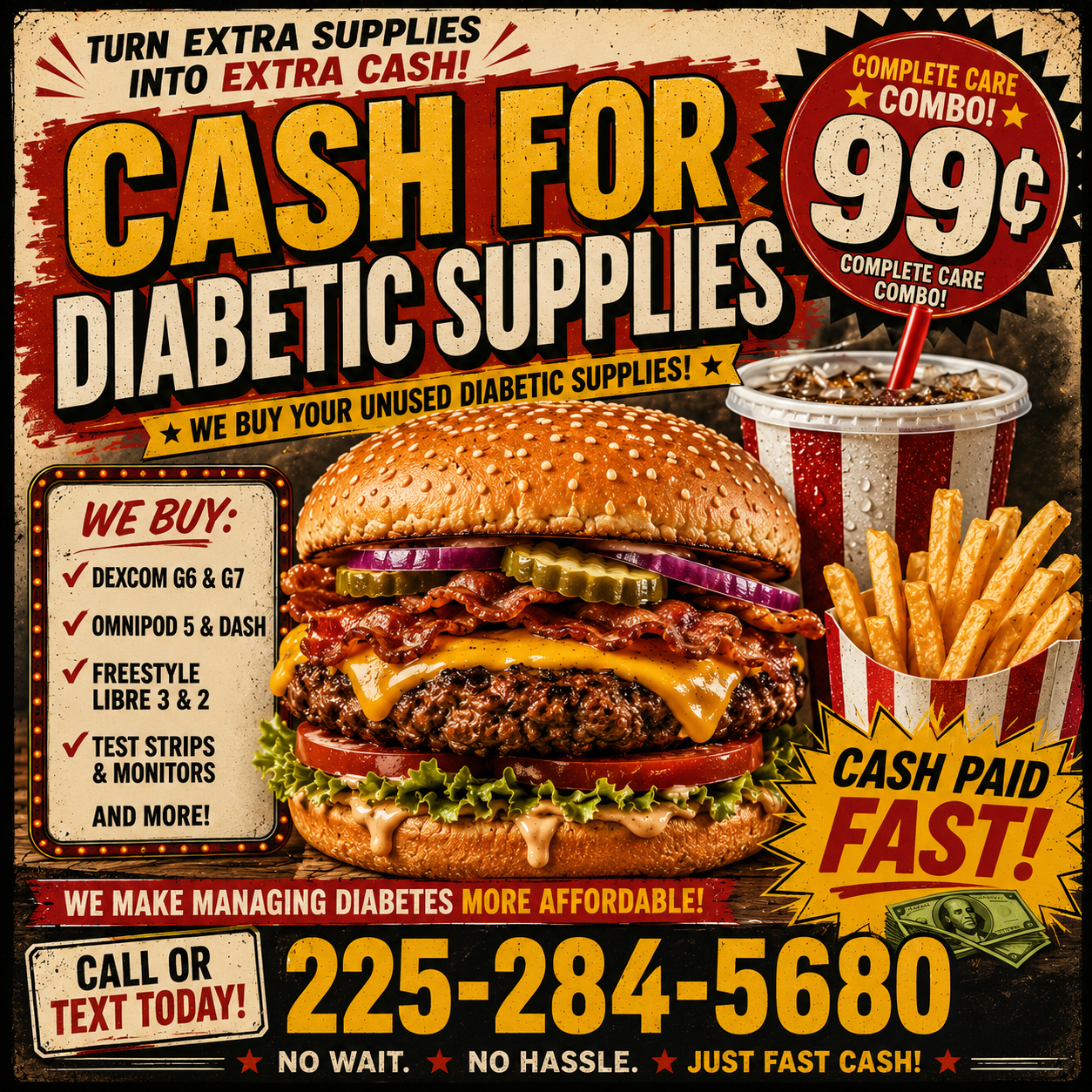 The Diabetic Hub Facebook ad: Local to Baton Rouge
