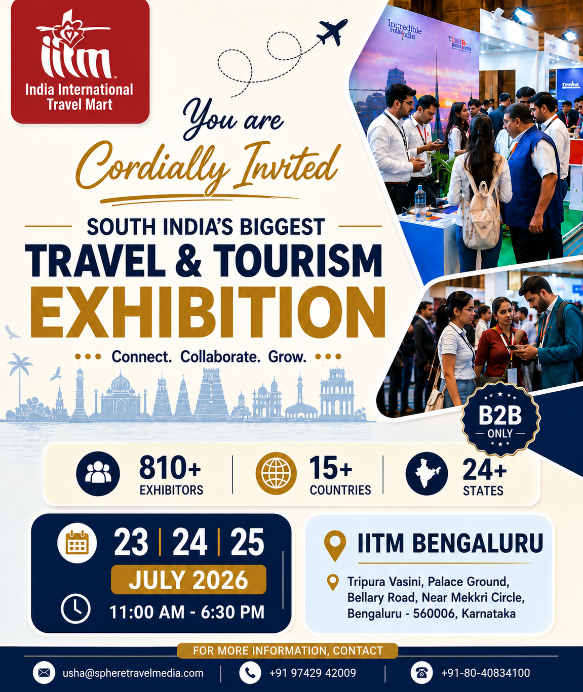 India International Travel Mart Facebook ad: IITM Bengaluru 2026