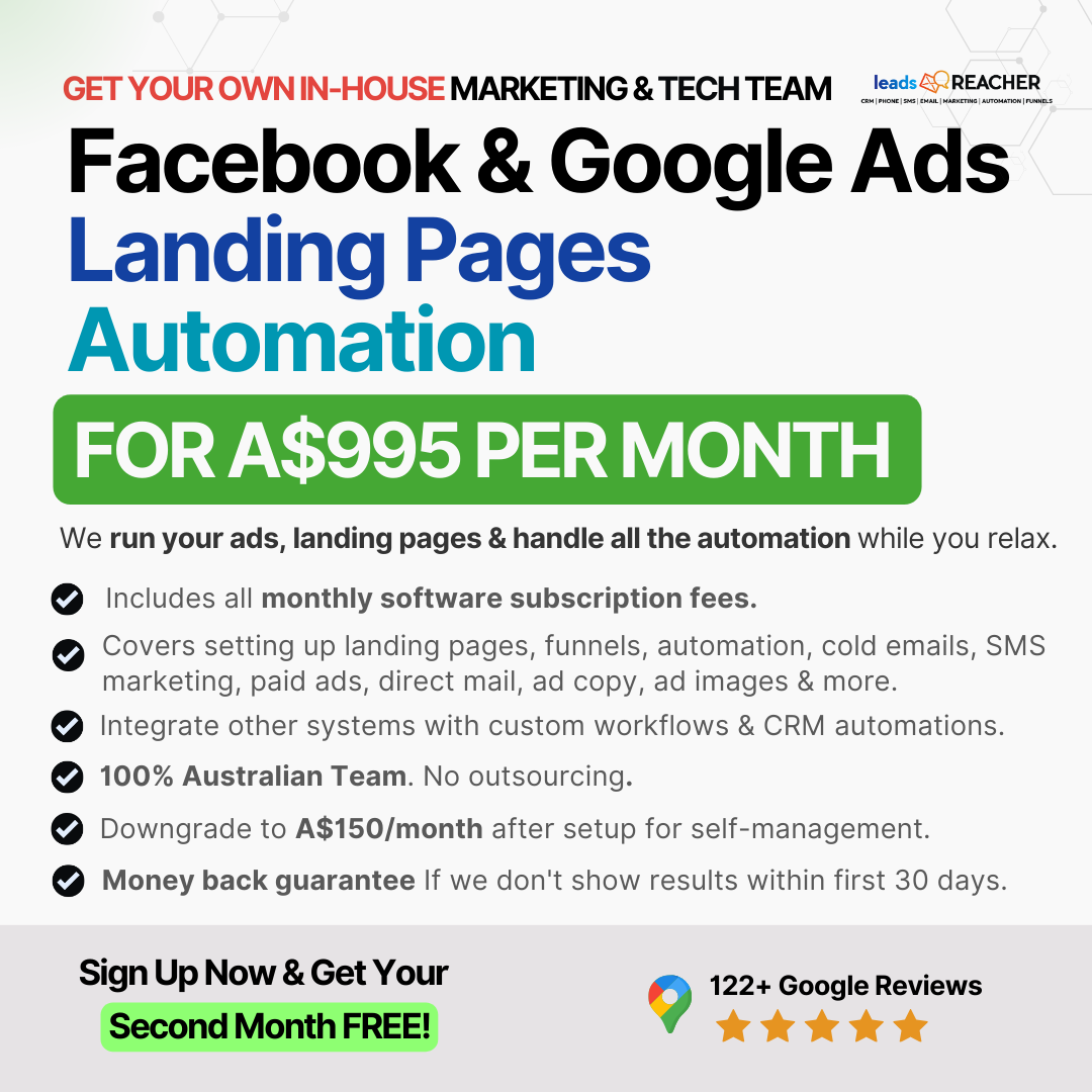 Leads Reacher Facebook ad from Feb 3, 2026