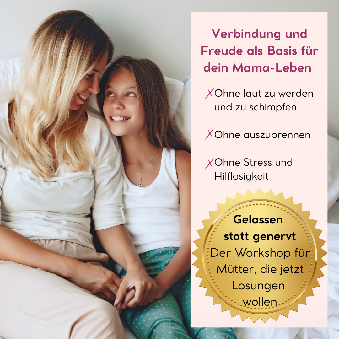 Daniela Mühlheim Coaching Facebook ad: Kostenloser Workshop: Gelassen statt genervt
