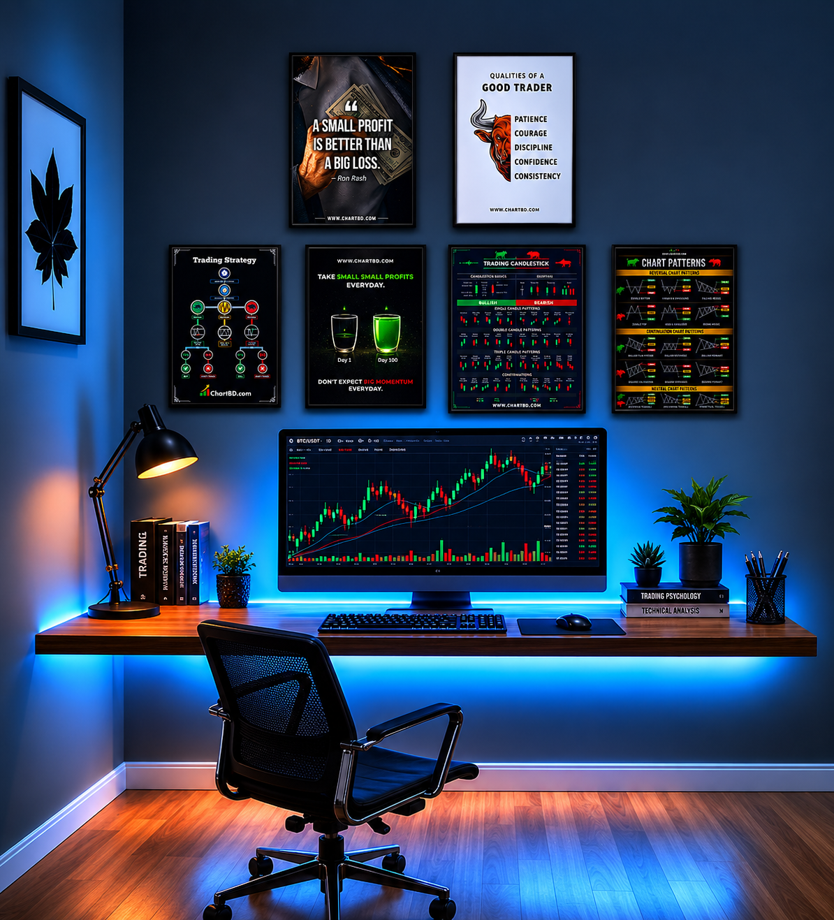 Chart BD Facebook ad: Serious Traders-এর জন্য Premium Wall Decor