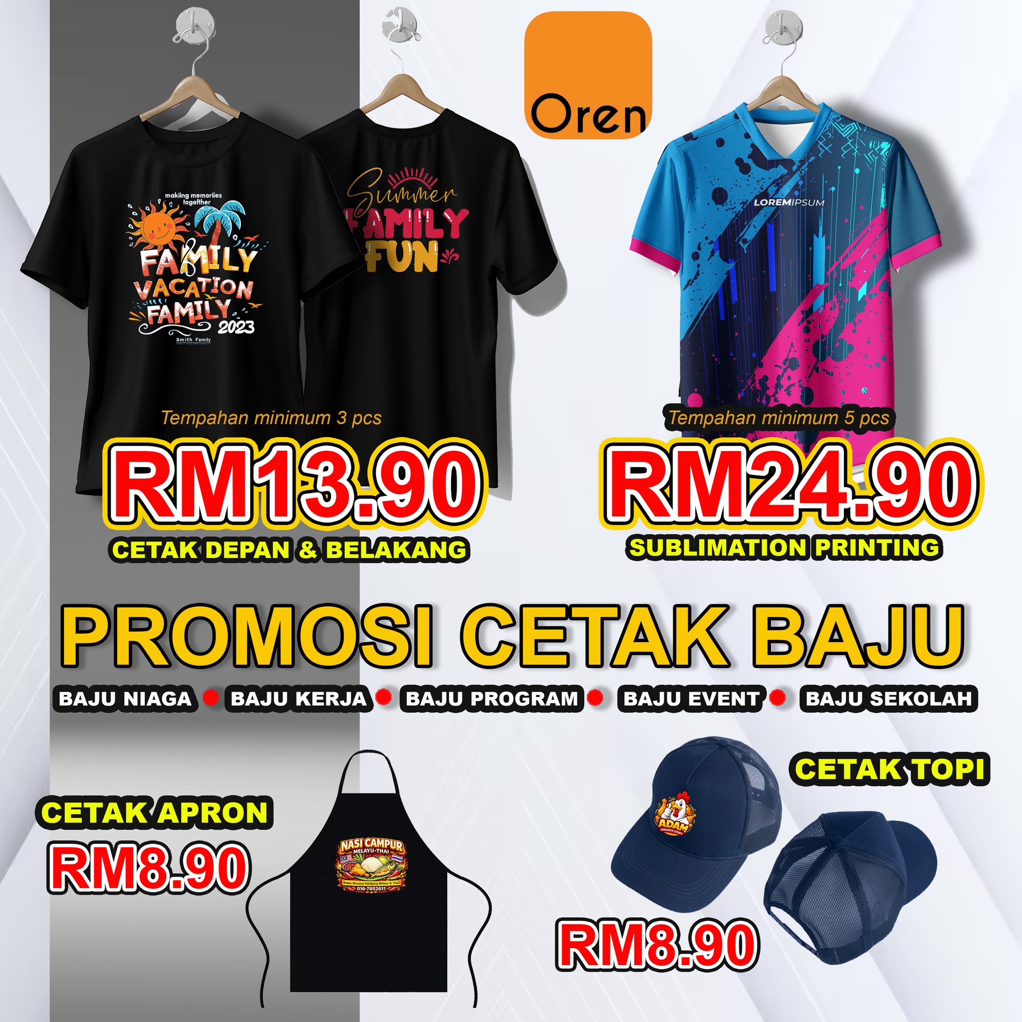 Bajuku Facebook ad: PROMOSI GEMPAAAK CETAK BAJU MURAH!