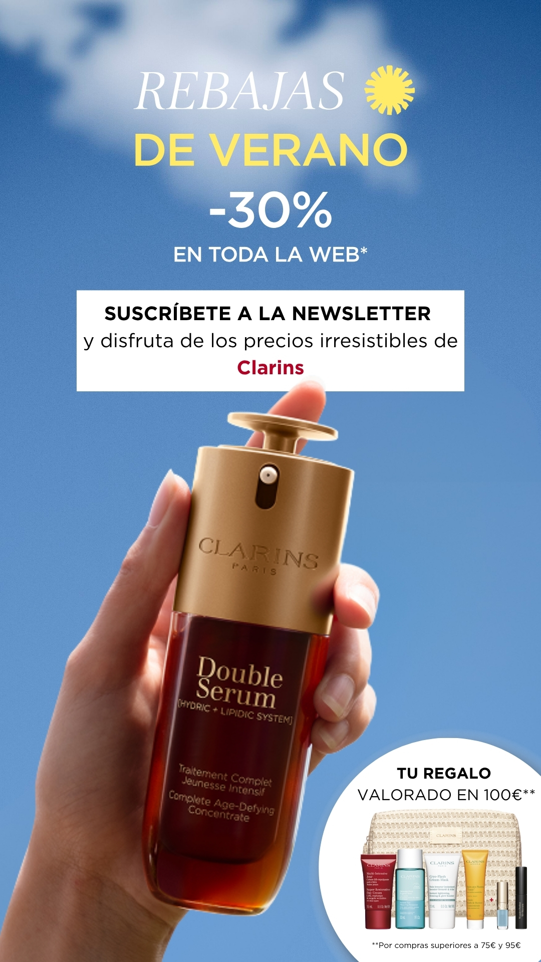 Clarins Facebook ad
