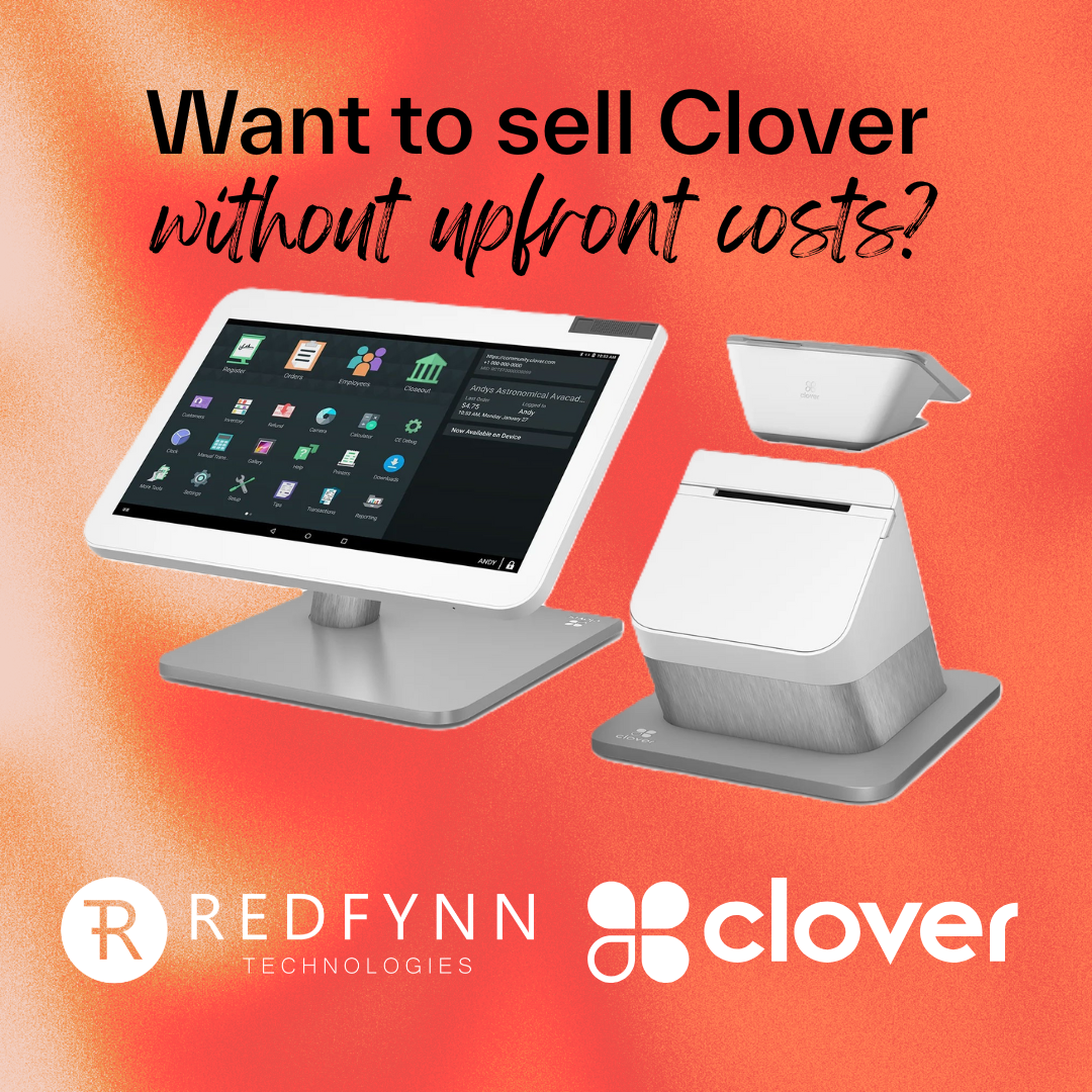 RedFynn Technologies Facebook ad: Zero Upfront Clover Costs