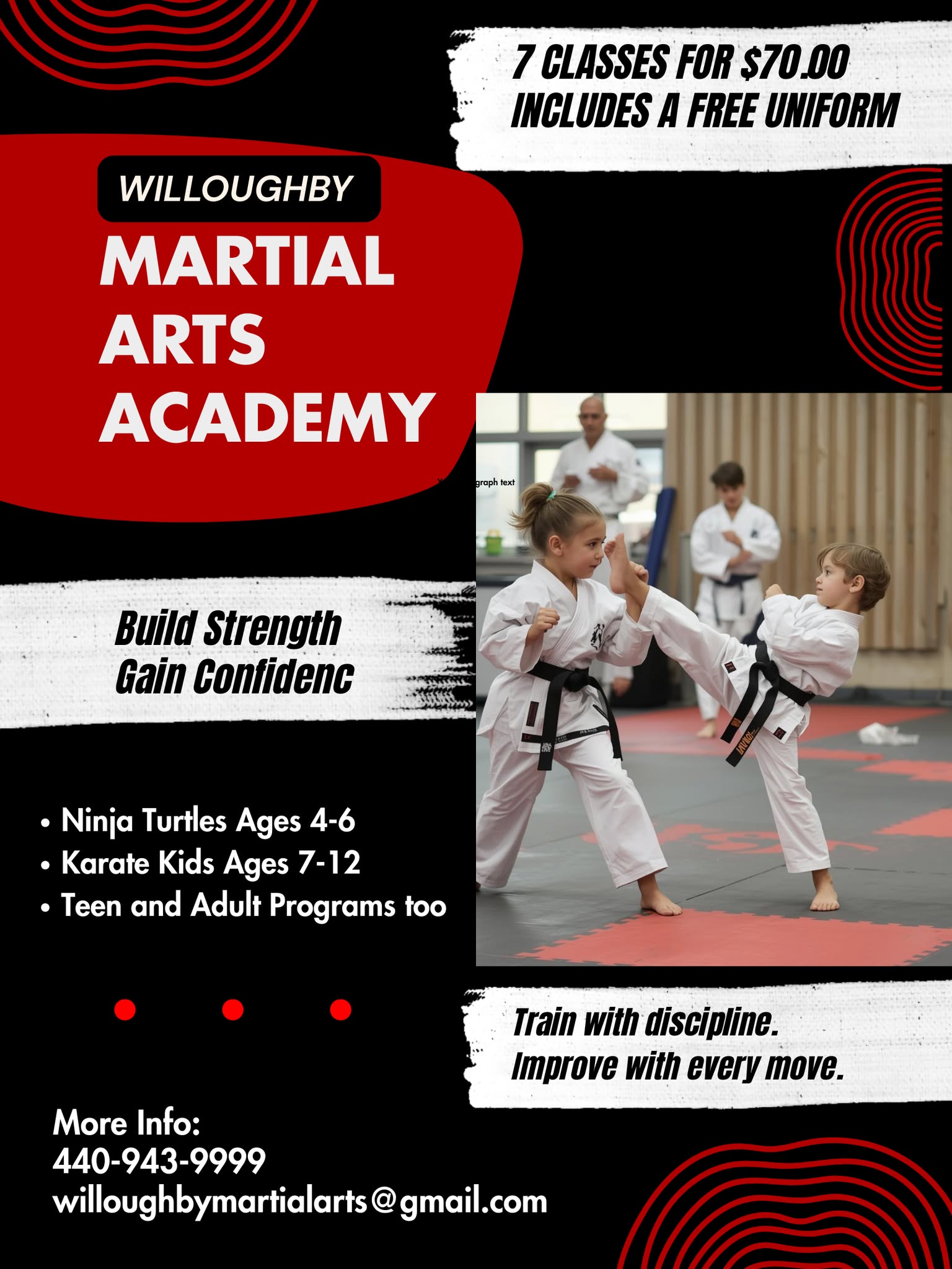 Willoughby Martial Arts Academy Facebook ad