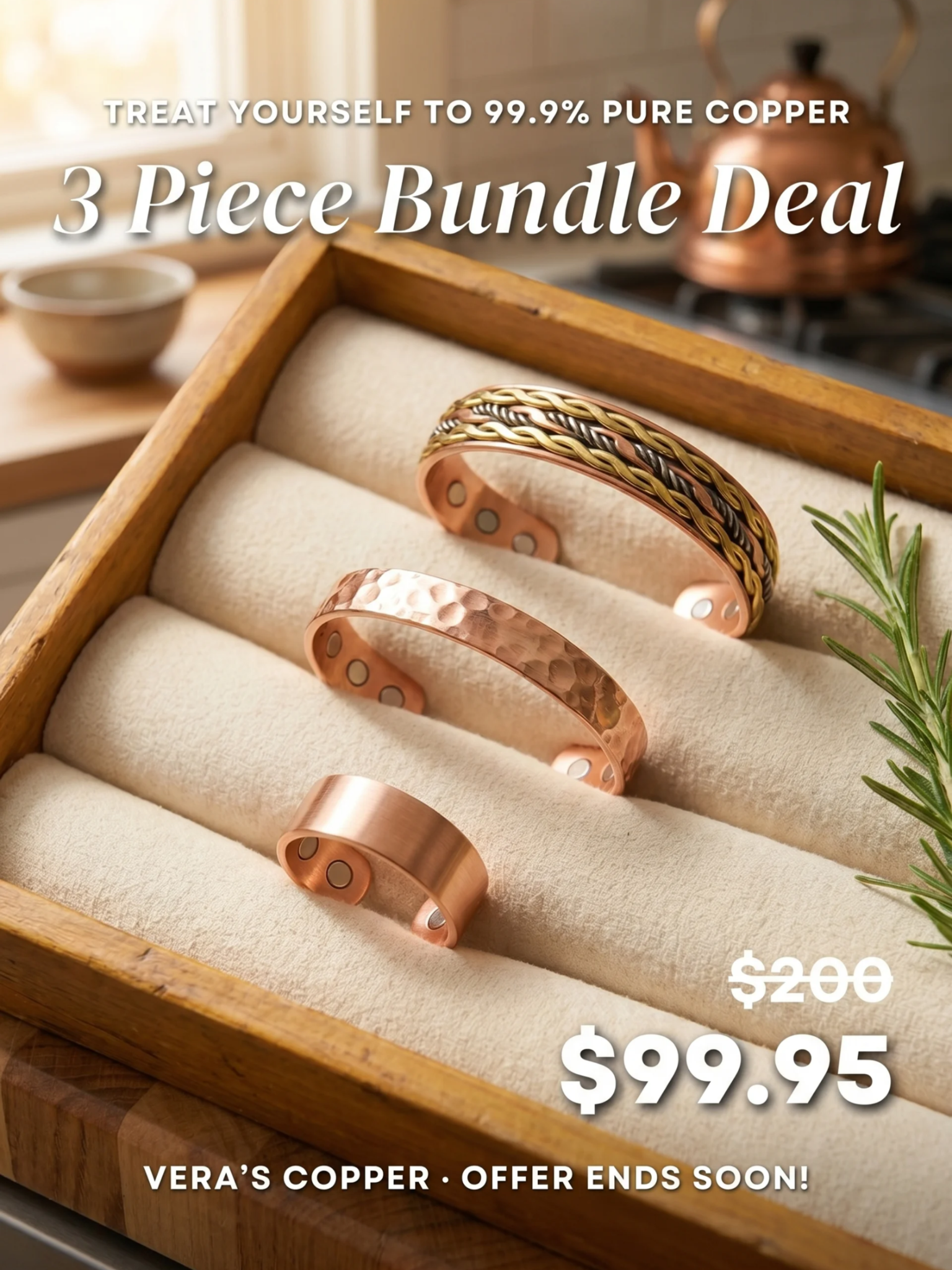 Vera’s Copper Jewelry Facebook ad