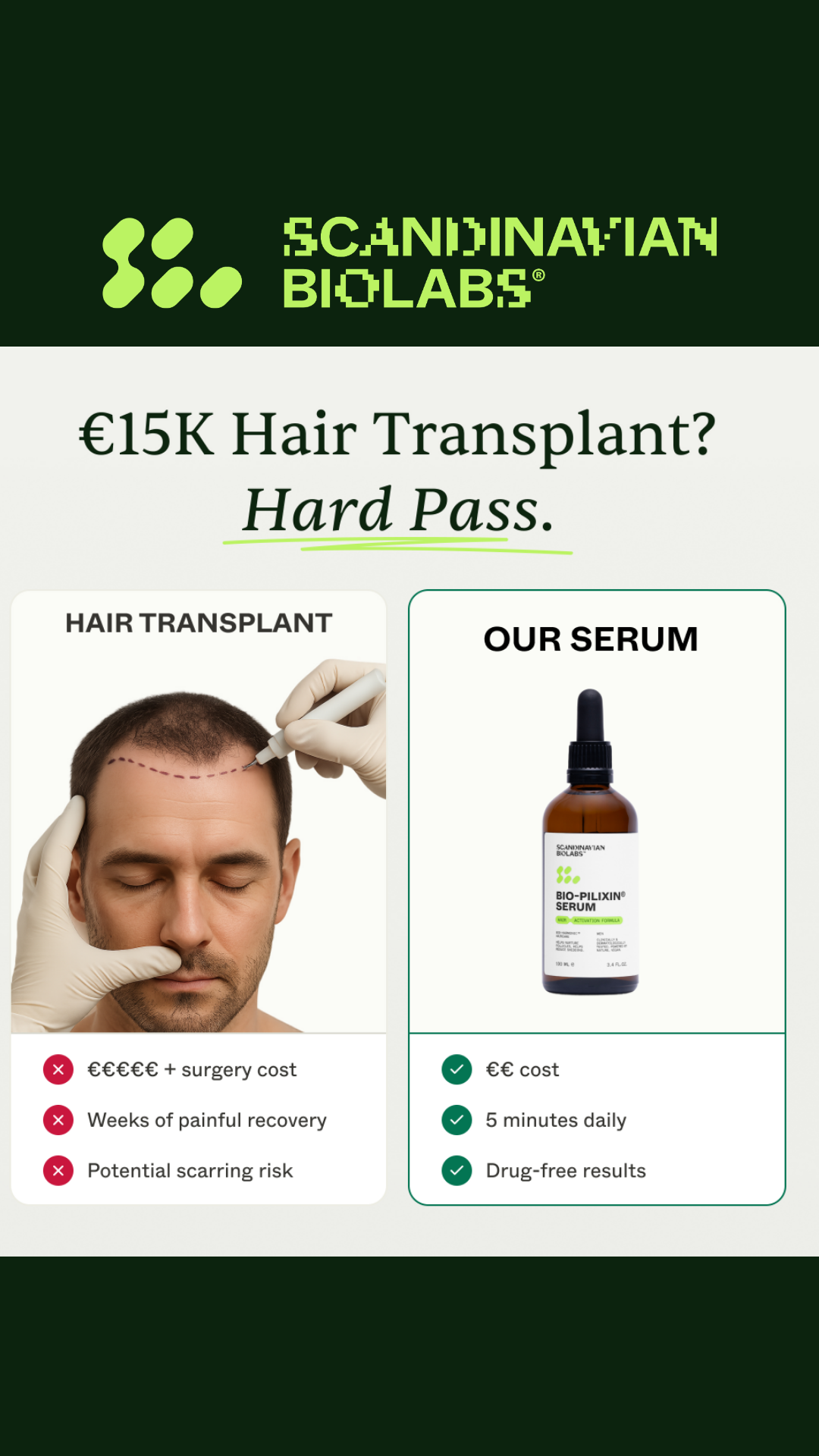 Scandinavian Biolabs Facebook ad