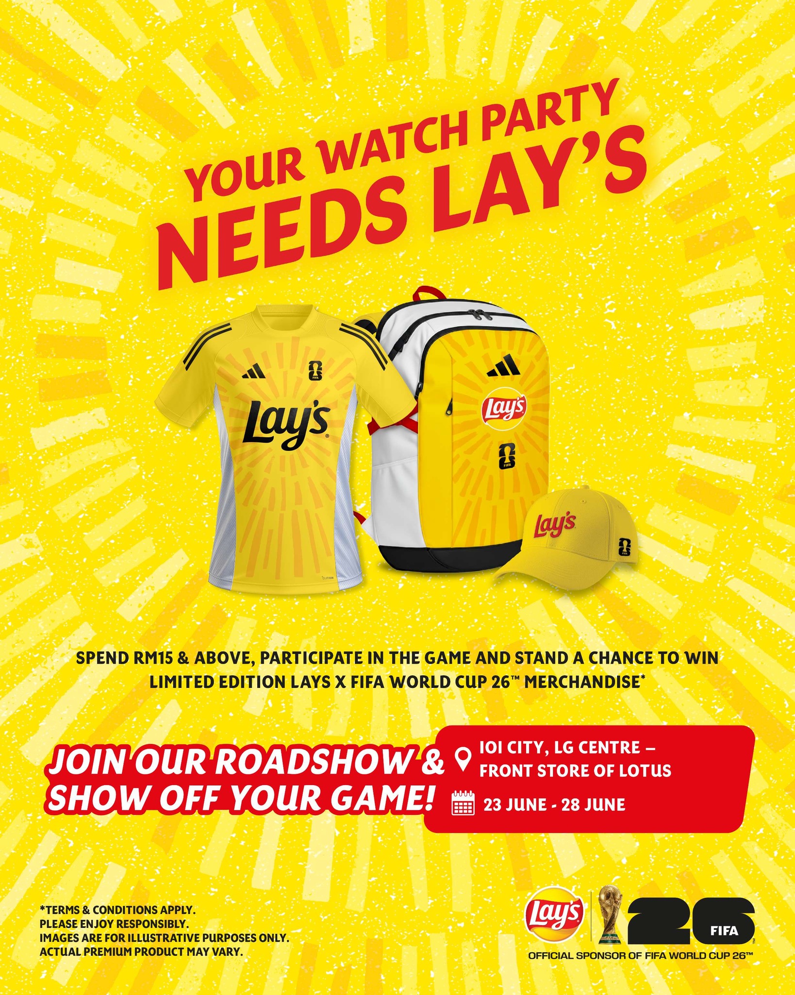 Lay's Malaysia Facebook ad: Cheer louder, win bigger, who will be the…