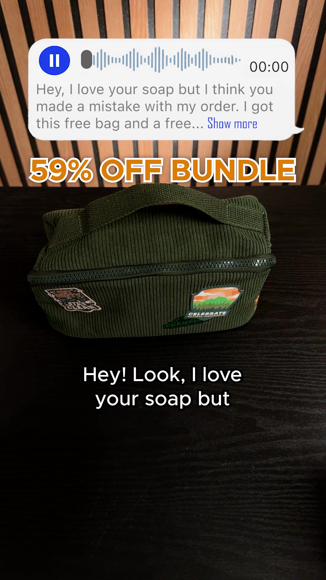 Dr. Squatch Facebook ad: 3 FREE gifts from Dr. Squatch? Don’t mind if we do