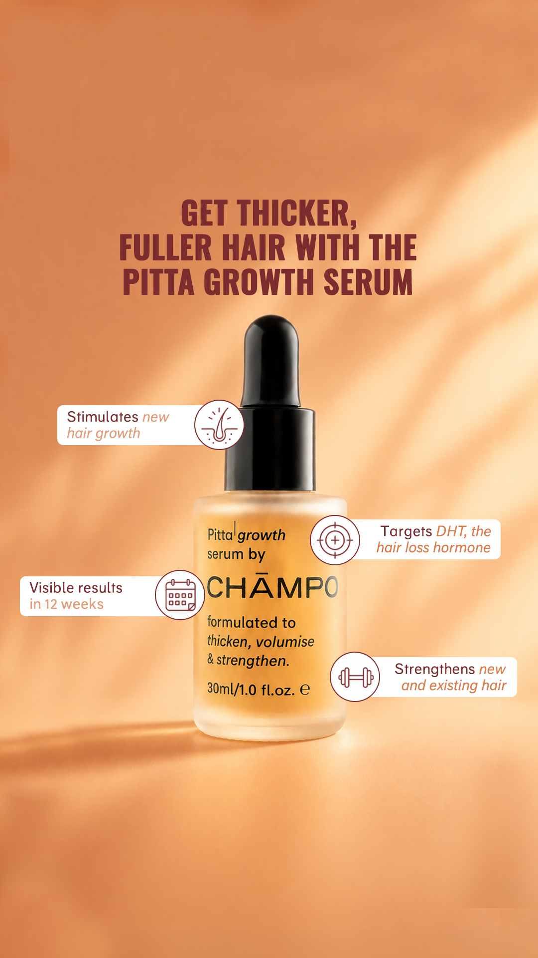 Chāmpo Haircare Facebook ad