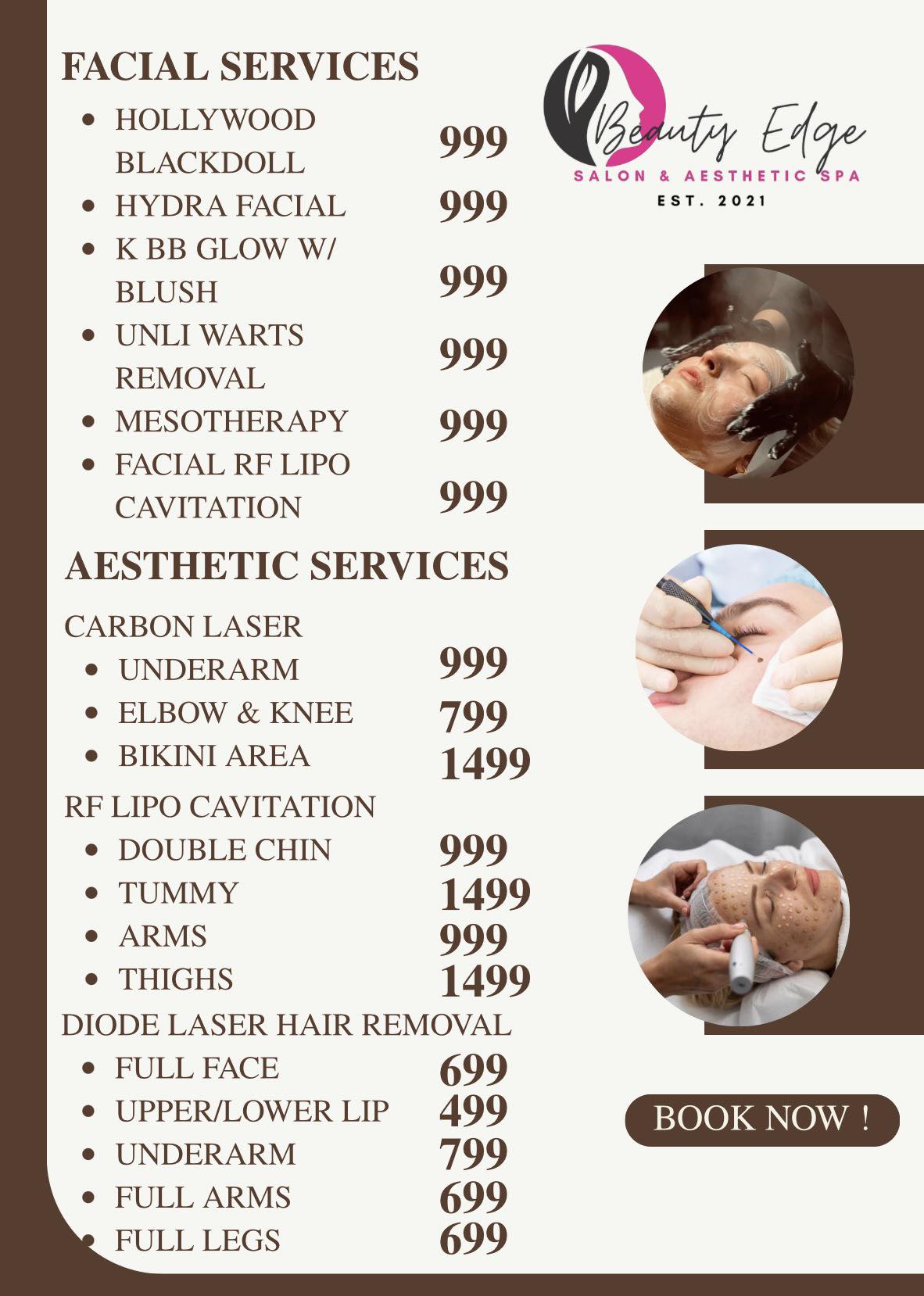 Beauty Edge Salon Facebook ad: Hello, Digosenyos! Looking for your new favorite beauty…