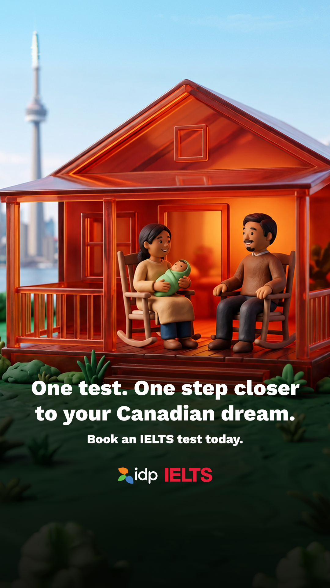 IELTS by IDP Facebook ad: Find Your Test Date