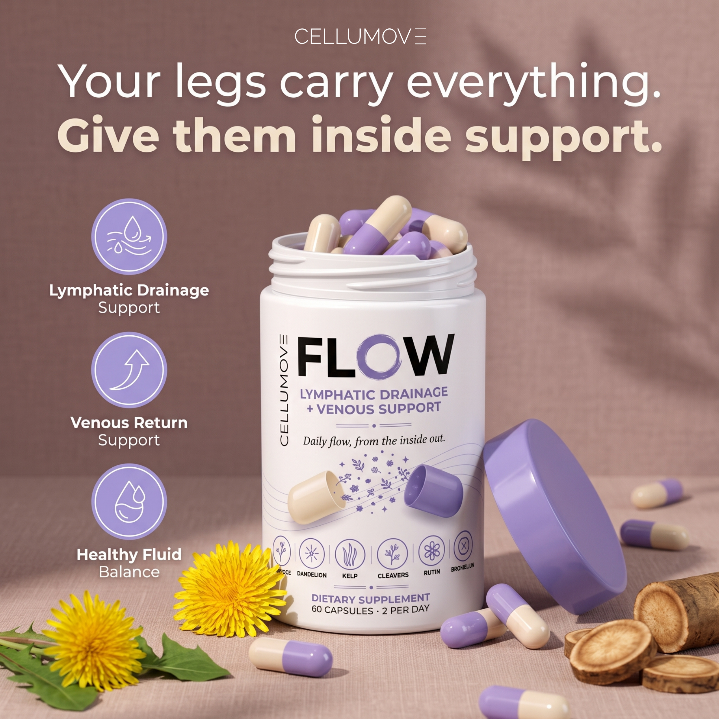 Cellumove Fitwear Facebook ad: Support Smoother-Looking Legs From Within