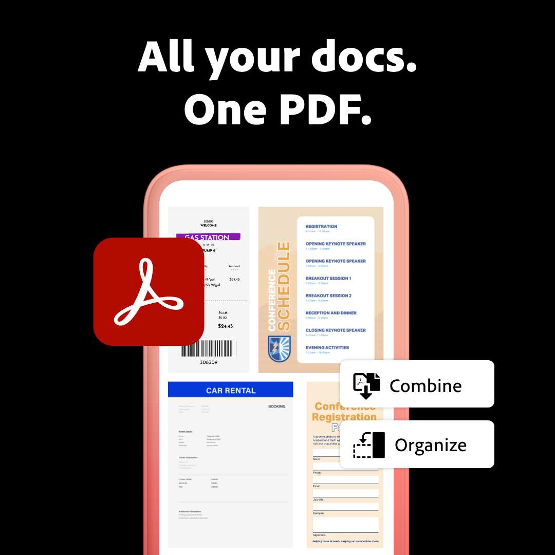 Adobe Acrobat Facebook ad