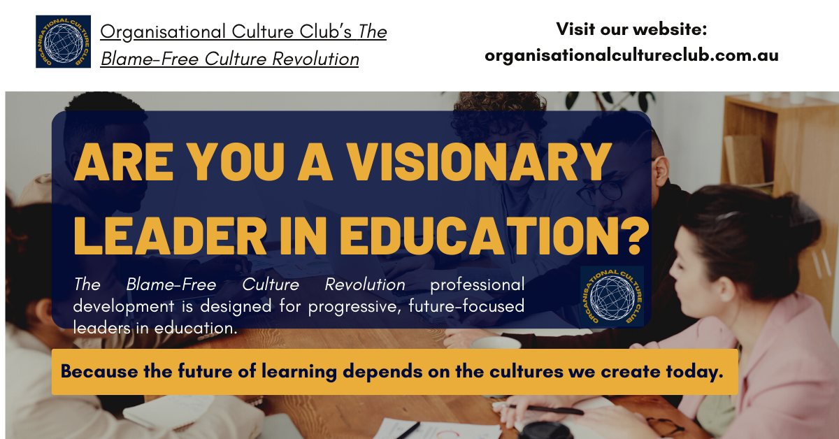 Organisational Culture Club Facebook ad: Professional Development for Visionary Leaders in…