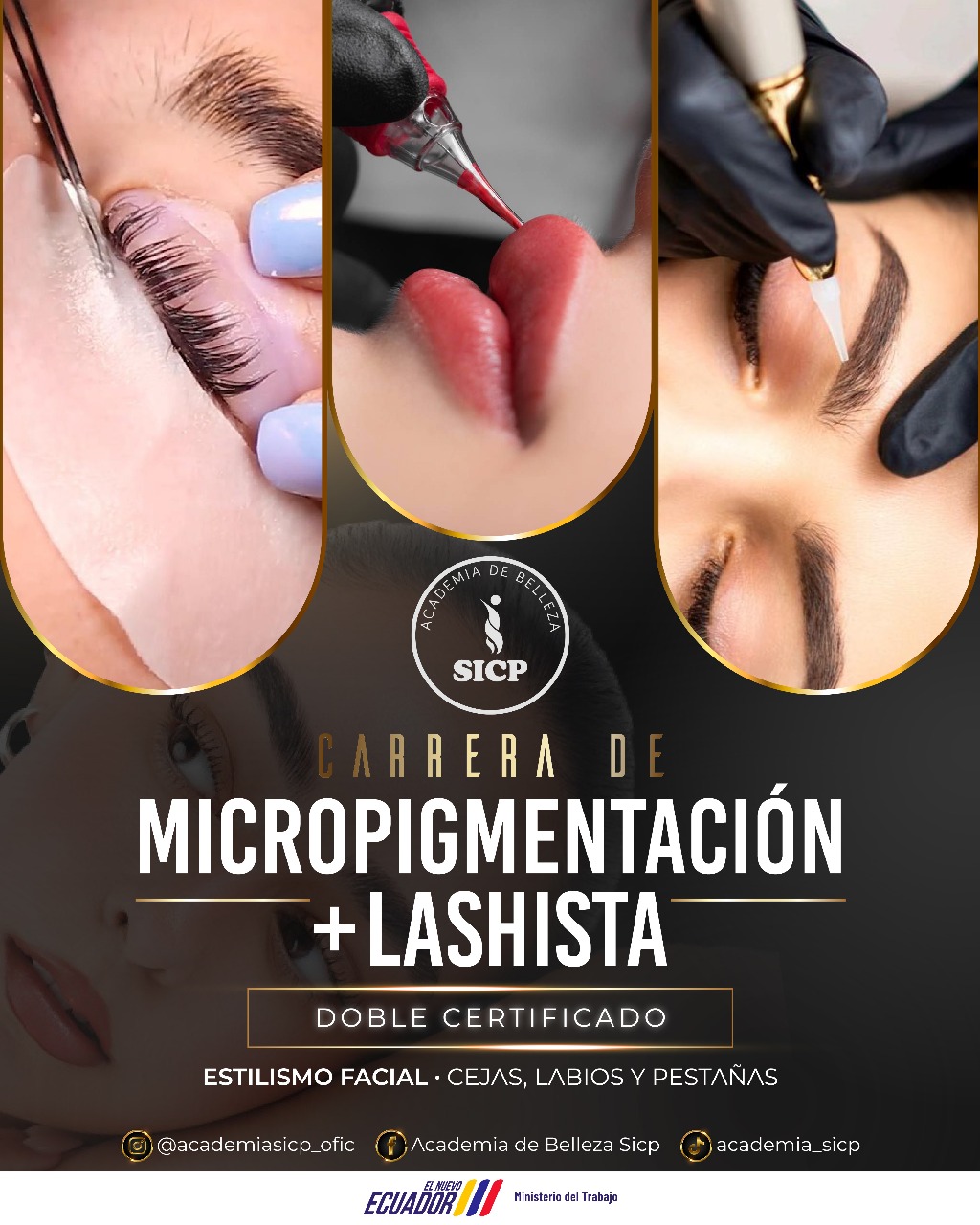 Academia de Belleza SICP Facebook ad: Domina la Micropigmentación PMU