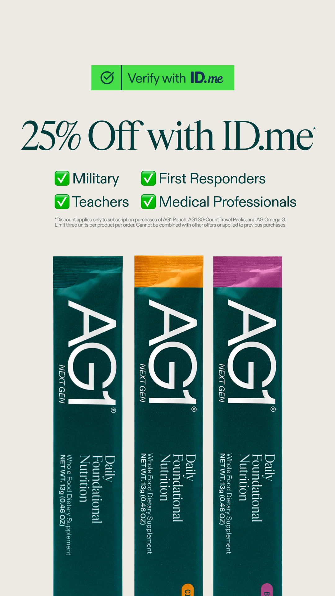 AG1 by Athletic Greens Facebook ad