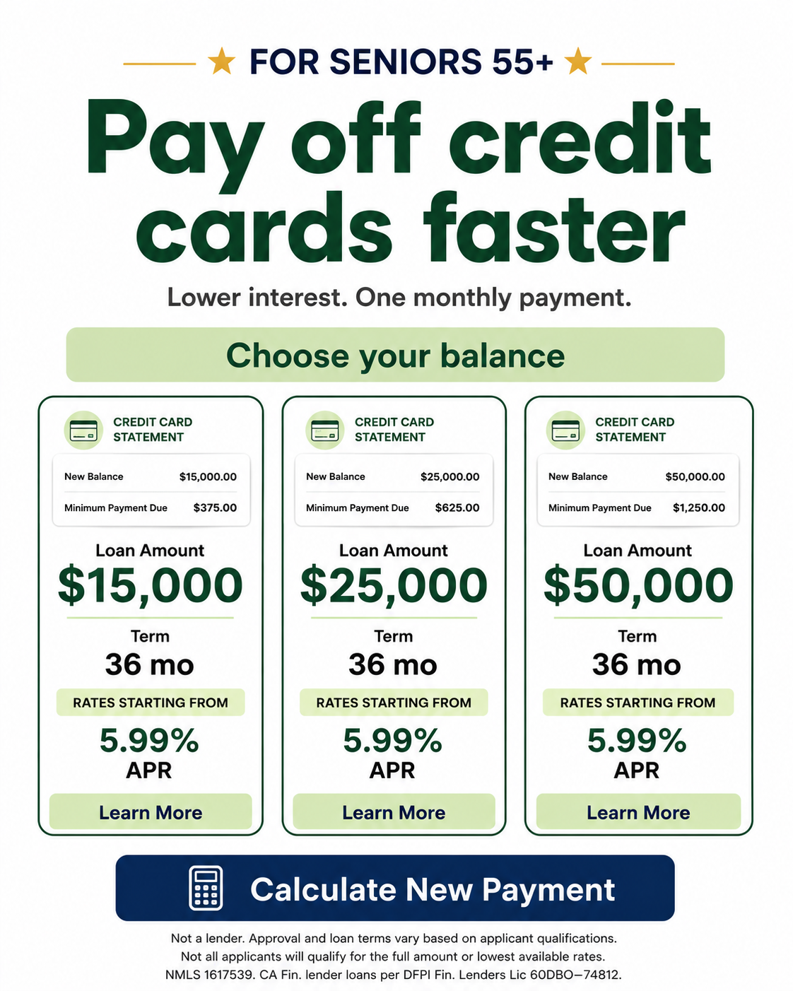 Middle Class Savings Facebook ad