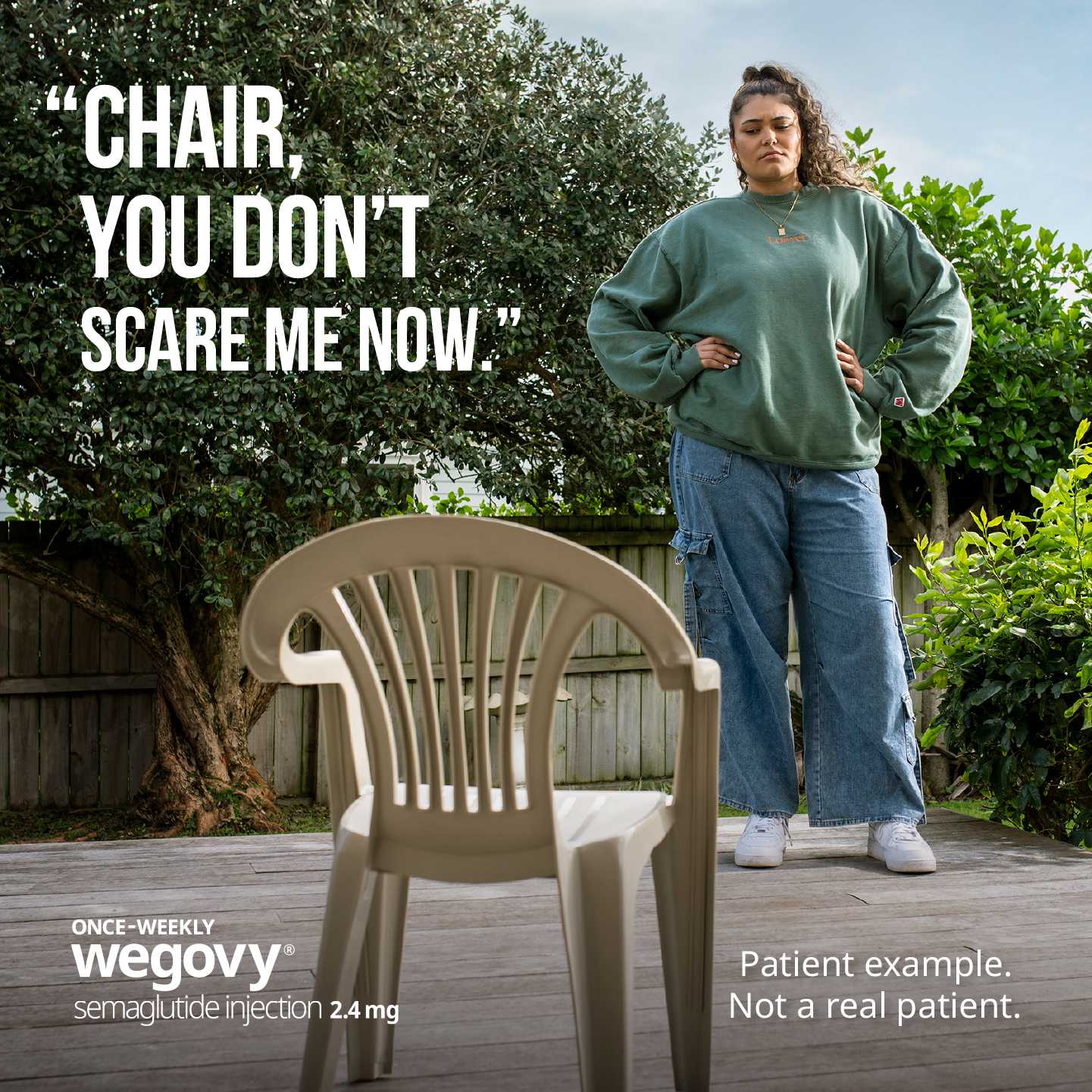 Novo Nordisk Facebook ad: Wegovy is the effective weight-loss medication that also…