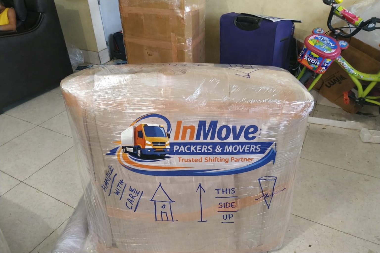 Inmove Packers and Movers Facebook ad: Inmove Packers and Movers, Reliable Local Shifting Services