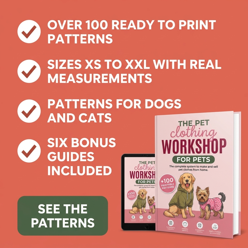 Knitting Art Studio Facebook ad: Pet Sewing Patterns